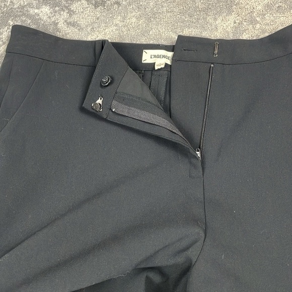 New L’Agence Pilar Wide Leg Pant Trouser Black Office Business Sz 16 - Picture 6 of 16